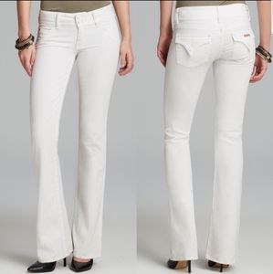 NEW Hudson signature boot cut white jeans